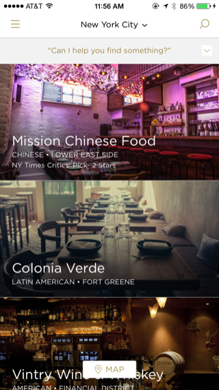 Reserve iPhone lists screenshot